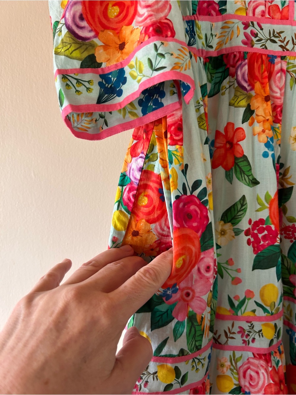 Sohana Floral Midi Dress in Aqua Multicolor Brand New With Tags! Cottage Core - Picture 6 of 15